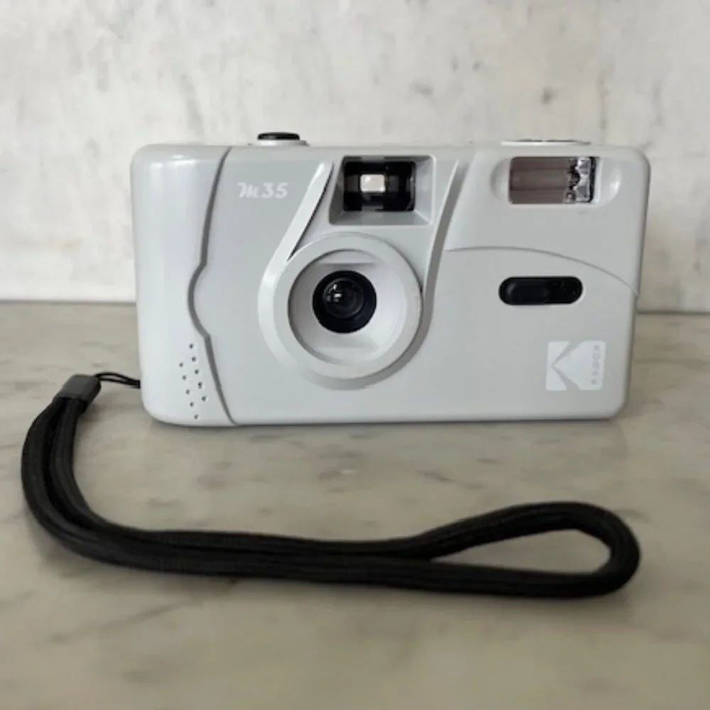 KODAK 35 MM Film Camerawith Flash Silver Gray